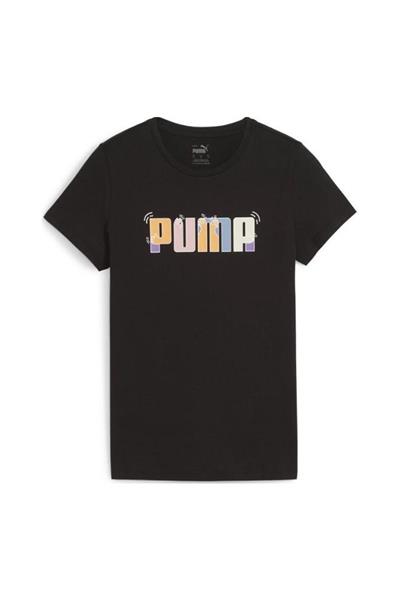 PUMA ESS+ GRAPHIC TEE Giyim Kadın