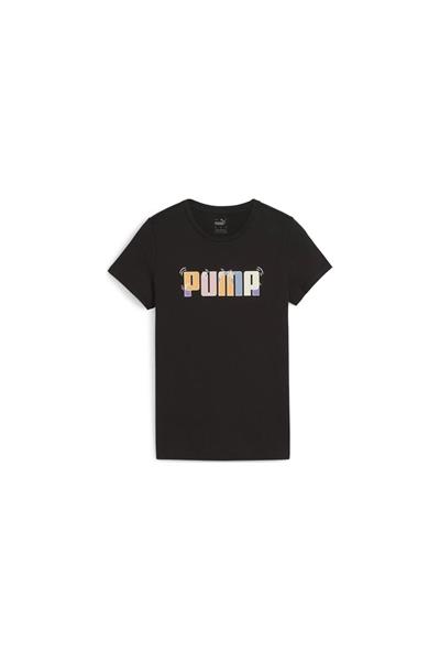 PUMA ESS+ GRAPHIC TEE Giyim Kadın
