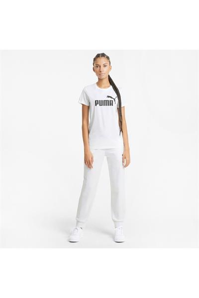 PUMA ESS LOGO TEE Giyim Kadın