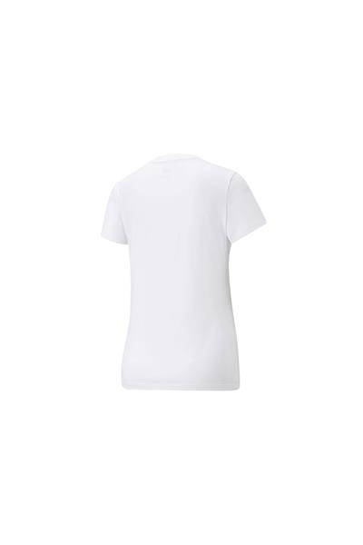 PUMA ESS+ METALLIC LOGO TEE Giyim Kadın