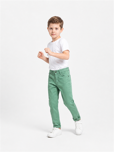 Aren Erkek Çocuk Gabardin Pantolon Yeşil