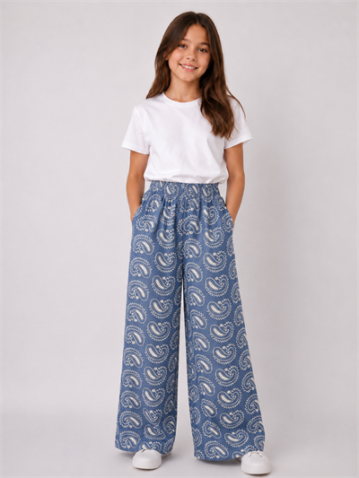 Denio 1 Kot Kumaş Nakışlı Pantolon
