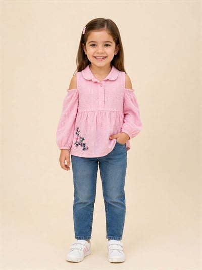 Lisera Kız Çocuk Bluz Pembe