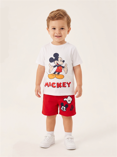 Miko Erkek Çocuk Şortlu Takım Kırmızı