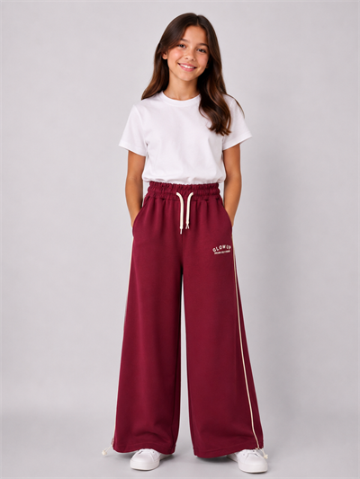 Mode Kız Çocuk Eşofman Altı Bordo