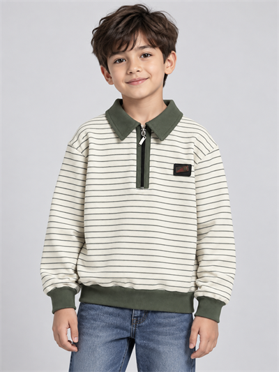 Saron Erkek Çocuk Sweatshirt Yeşil