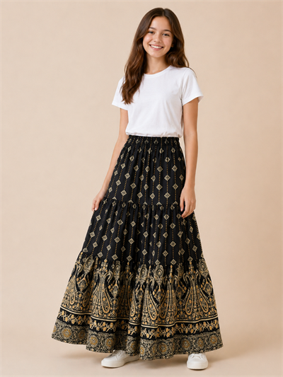 Solen Etnik Kız Çocuk Etek