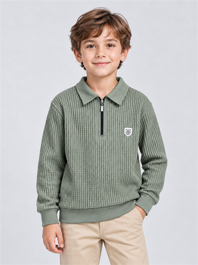 Vigo Erkek Çocuk Sweatshirt Yeşil