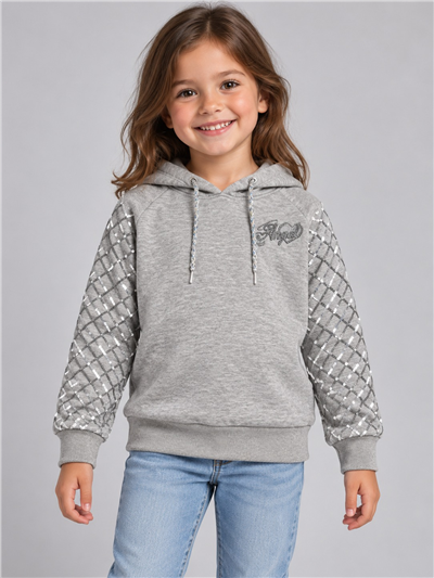 Zavira Kız Çocuk Sweatshirt Gri