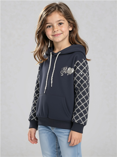 Zavira Kız Çocuk Sweatshirt Lacivert