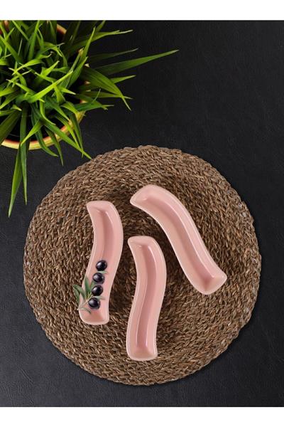 Mat Açık Pembe İvory Zeytinlik 3 Adet