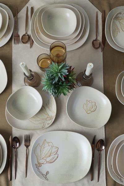 Vintage Bloom Isabella Yemek Takımı 24 Parça 6 Kişilik 22054-55-56-57