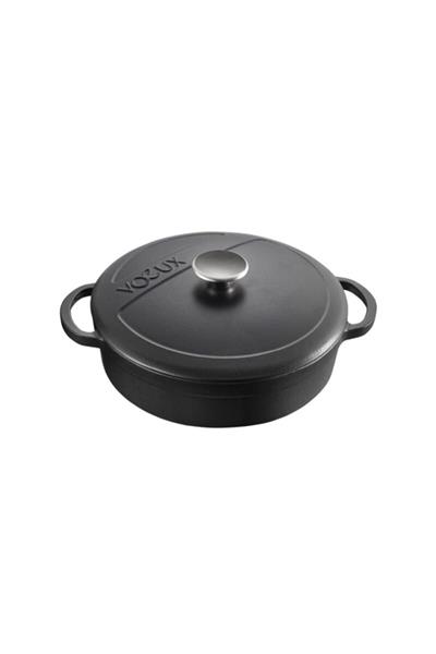 Voeux Elegance Serisi 28 Cm Derin Döküm Tencere - Siyah