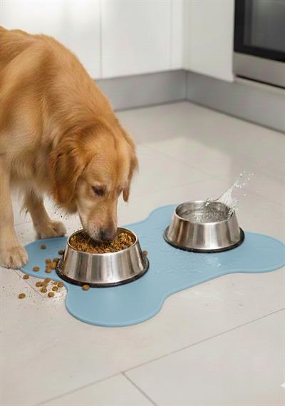 %100 Silikon Kaymaz Köpek Mama Matı 