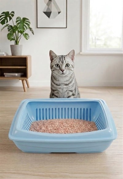 Elekli Açık Kedi Tuvaleti