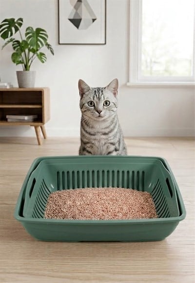 Elekli Açık Kedi Tuvaleti