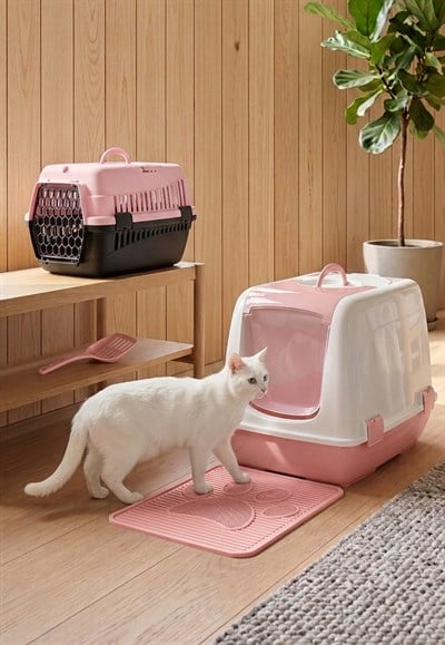 Kedi Başlangıç Seti (Kapalı Tuvalet + Taşıma Çantası + Paspas + Kürek)