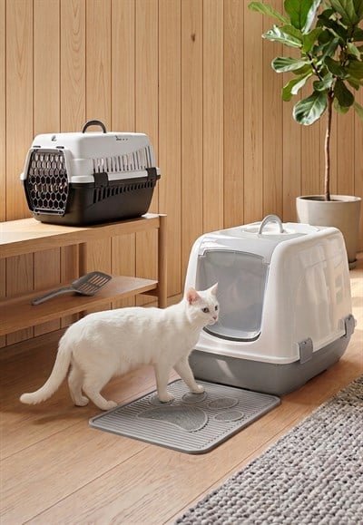 Kedi Başlangıç Seti (Kapalı Tuvalet + Taşıma Çantası + Paspas + Kürek)