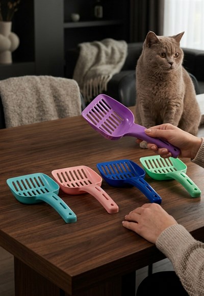 Kedi Kumu Küreği (Elekli Kum Temizleme Küreği)
