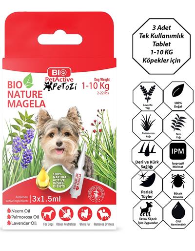 Köpekler İçin Damlatma Çözeltisi Bit-Pire Uzaklaşatırıcı