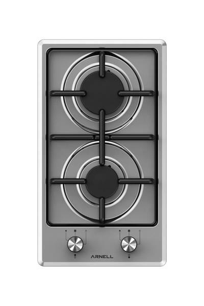 Arnell 2 Gözü Gazlı Doğalgazlı Otomatik Çakmaklı Gaz Kesme Emniyetli Set Üstü 2 Li Ocak