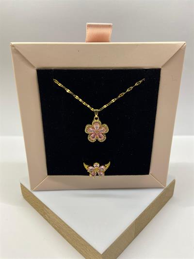 Çiçekli GoldSet