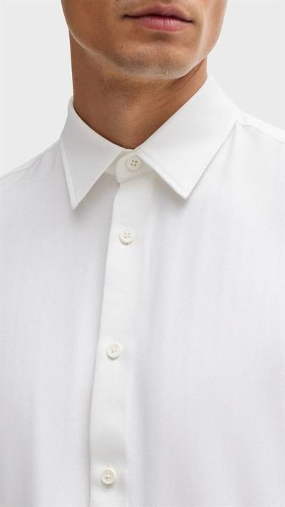 Beyaz Slim Fit Klasik Erkek Gömlek