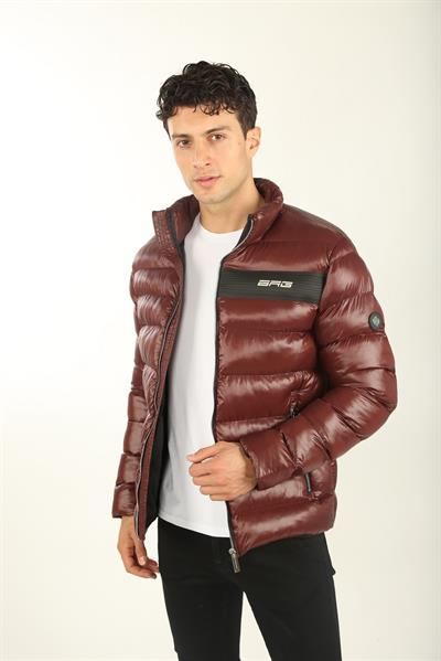 Bordo Erkek Şişme Mont