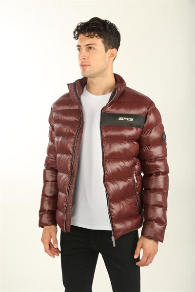 Bordo Erkek Şişme Mont