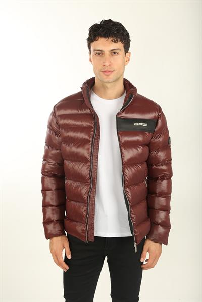 Bordo Erkek Şişme Mont