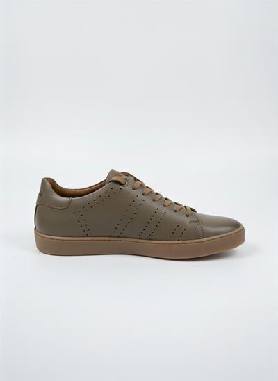 Erkek Deri Sneaker Ayakkabı Bej