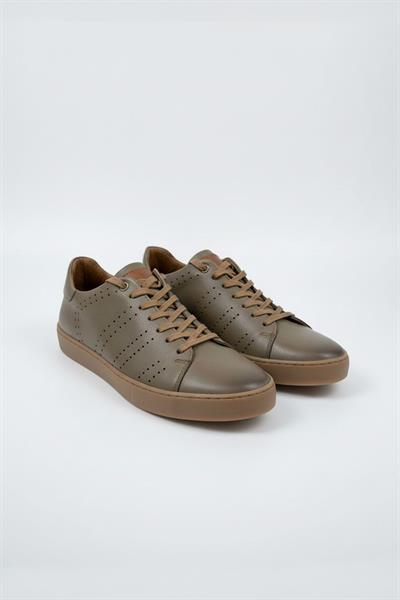 Erkek Deri Sneaker Ayakkabı Bej