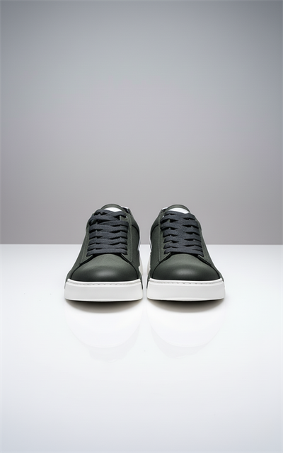 Erkek HAKİ Sneaker Deri Ayakkabı