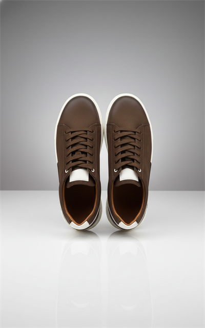 Erkek KAHVE Sneaker Deri Ayakkabı