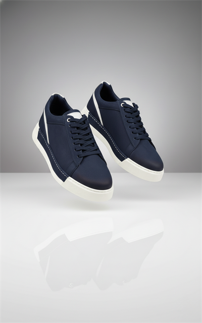 Erkek LACİVERT Sneaker Deri Ayakkabı