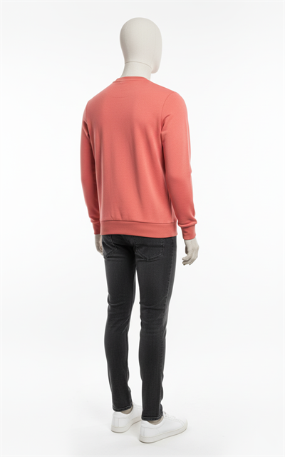 Erkek Regular Fit 3 İplik Enjeksiyon Baskı Bisiklet Yaka Sweatshirt