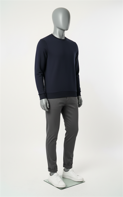 Erkek Regular Fit Bisiklet Yaka Sweatshirt