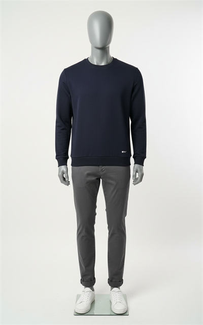 Erkek Regular Fit Bisiklet Yaka Sweatshirt