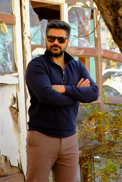 Erkek Yarım Fermuarlı Sweatshirt Lacivert