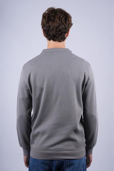 JS Polo Yaka Fermuarlı J Waffle Sweat