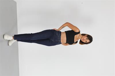 Mom Lacivert Yüksek Bel Jeans