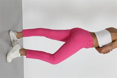  Pembe Slim Fit Jeans