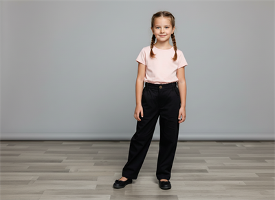 Düz Siyah Denim Çocuk Pantolonu