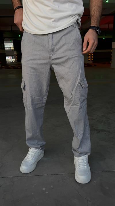 Erkek Şimşek Desenli Baggy Pantolon