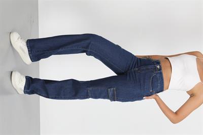 Kargo Cep Palazzo Yüksek Bel Jeans