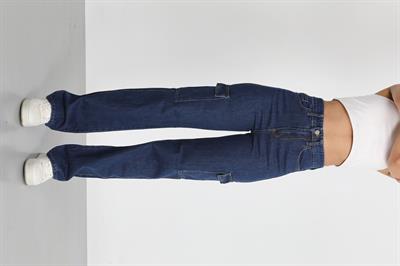 Kargo Cep Palazzo Yüksek Bel Jeans