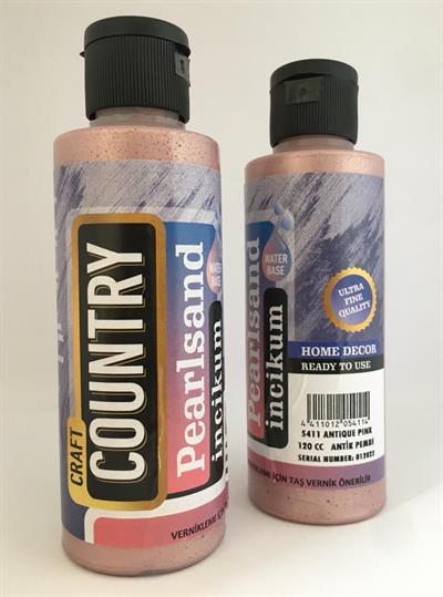 5411 ANTİK PEMBE 120CC PEARLSAND KUMLU BOYA