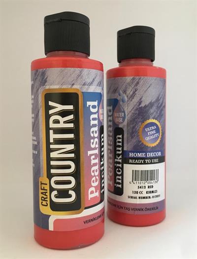 5413 KIRMIZI 120CC PEARLSAND KUMLU BOYA