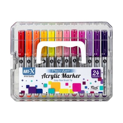ART-X PRO ART FIRÇA UÇLU AKRİLİK MARKER 24 LÜ SET