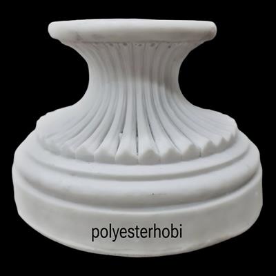 AY 106 - Çizgili Ayak Ham Polyester Obje